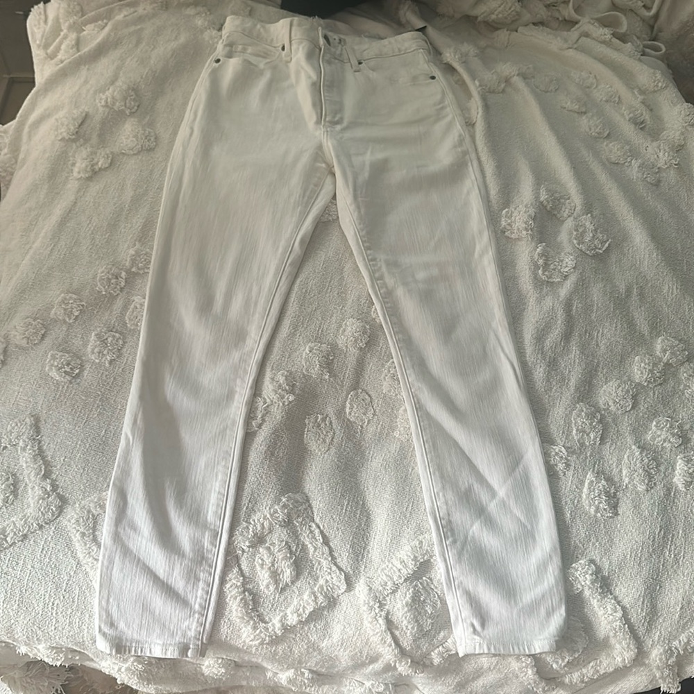 Abercrombie and fitch white jeans